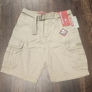 NWT! Union Bay Cargo Shorts, Size 34, 11" Inseam, with Belt